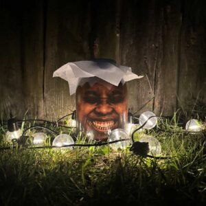 Creepy Smiling Woman – Head in a Jar Print